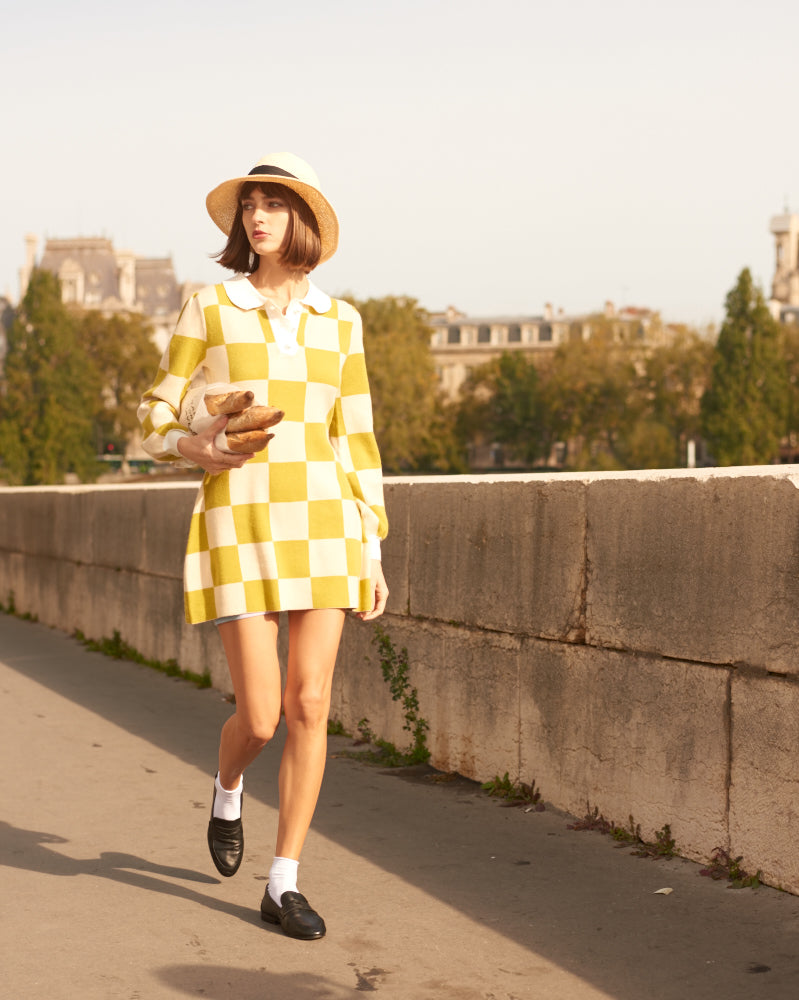 Dahna - Checkered Knit Skirt - By Quaint Dahna - Checkered Knit Skirt - By Quaint