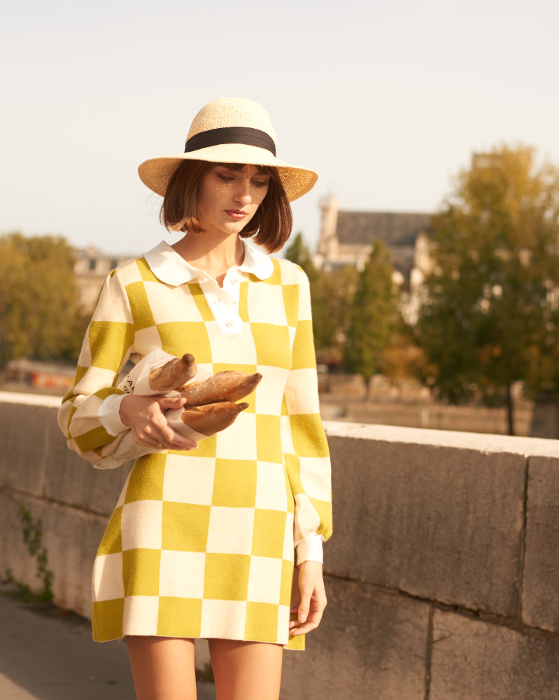 Dahna - Checkered Knit Skirt - By Quaint Dahna - Checkered Knit Skirt - By Quaint