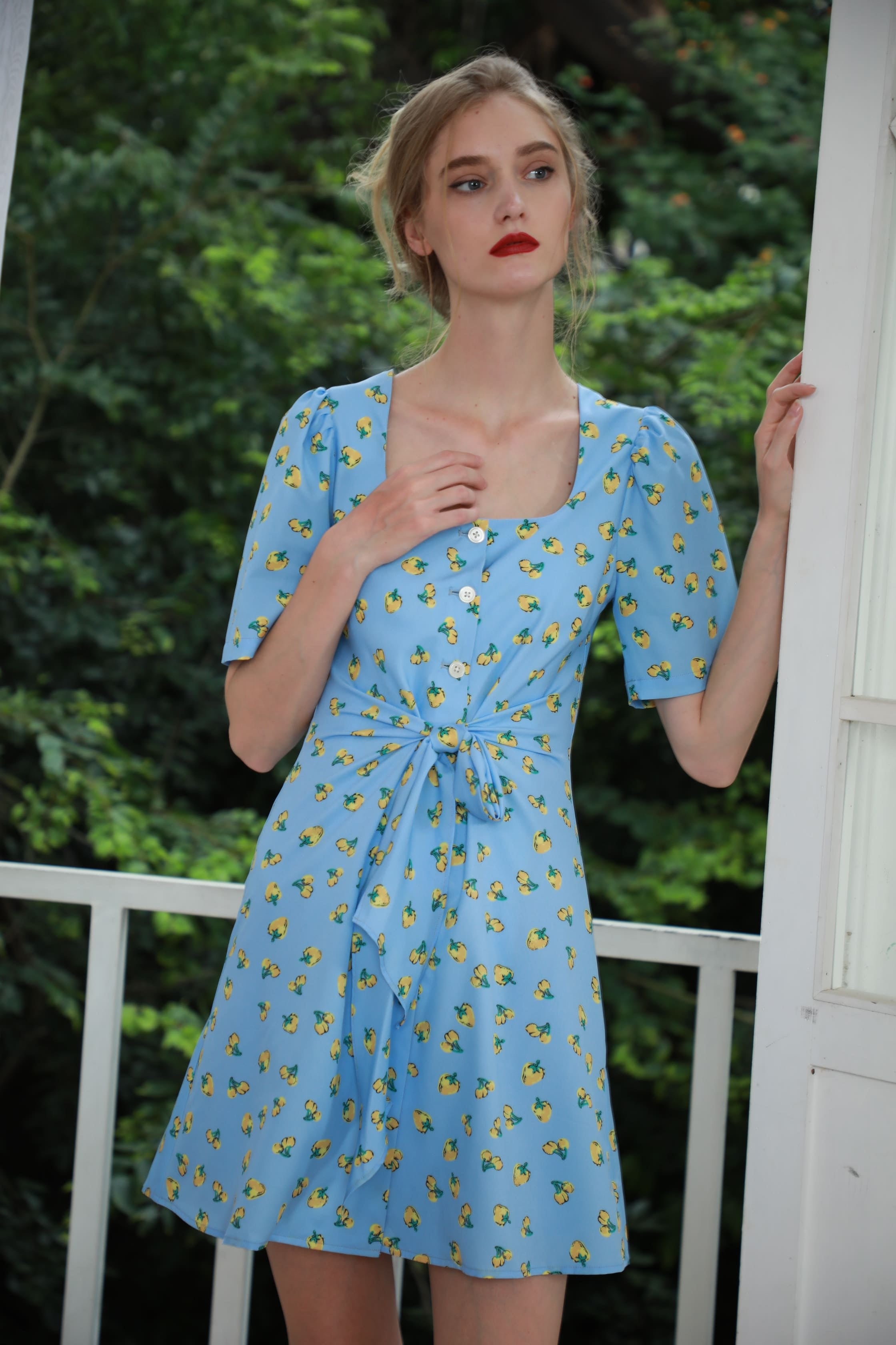 Small Strawberry Pattern Dress – By Quaint