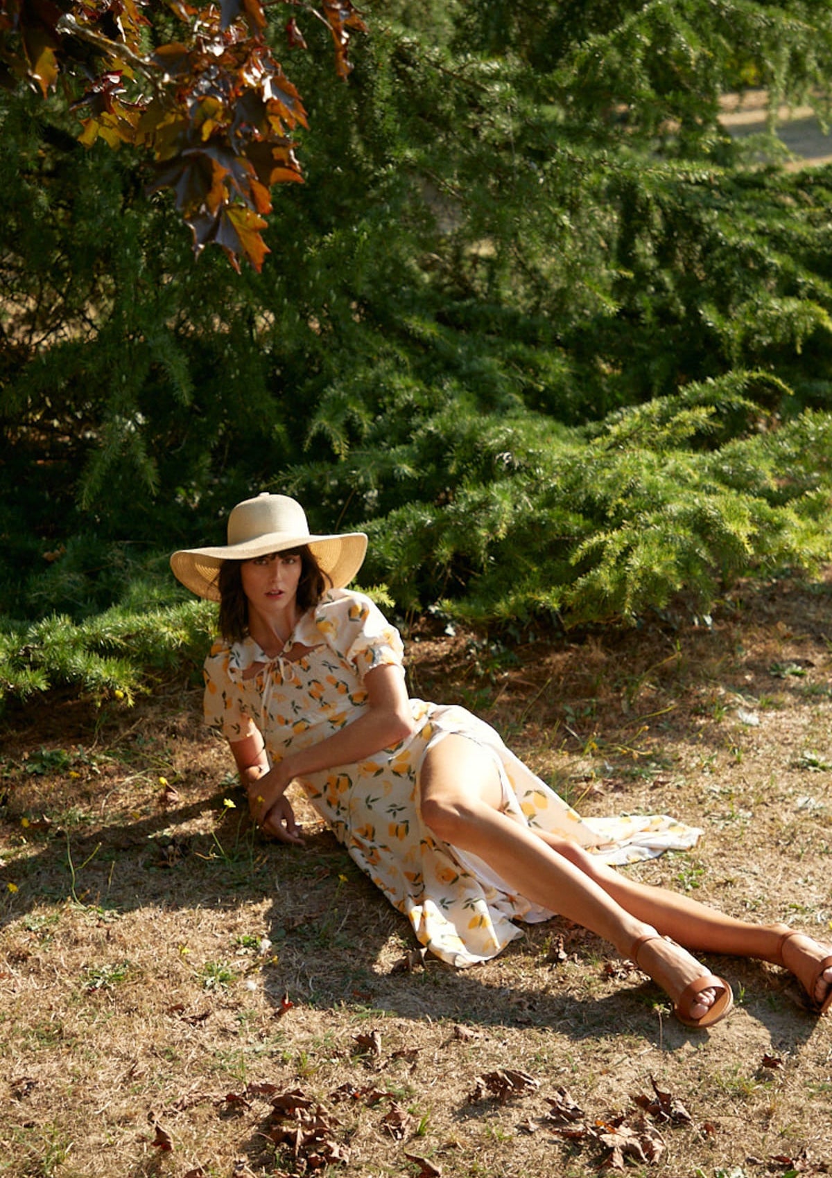 Lemon Print Maxi Dress By Quaint Lemon Print Maxi Dress By Quaint