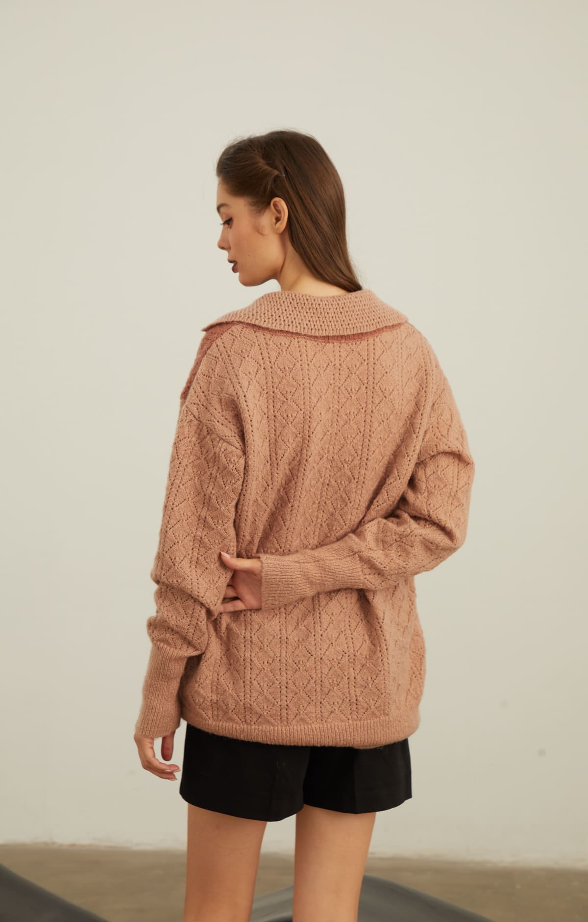 Maple Leaf Gradient V-Neck Sweater - By Quaint